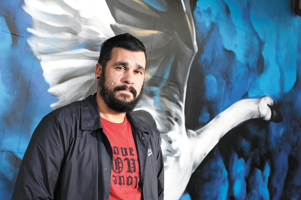 Spokane mural artist Daniel Lopez.