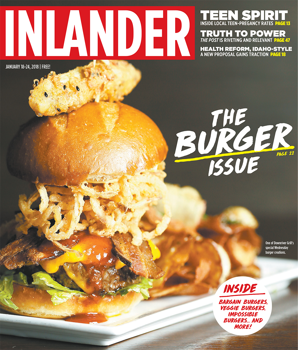 Cover for the Inlander's Burger Issue, published January 18, 2018.